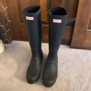 Matte Knee High Hunter Boots